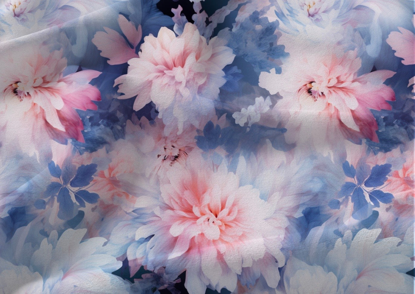 Aquarell Rose Blumen Bio Stoff